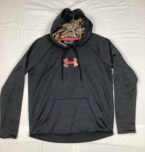 Under Armour Storm Hoodie Black Pink Camo Logo Women's Size Large