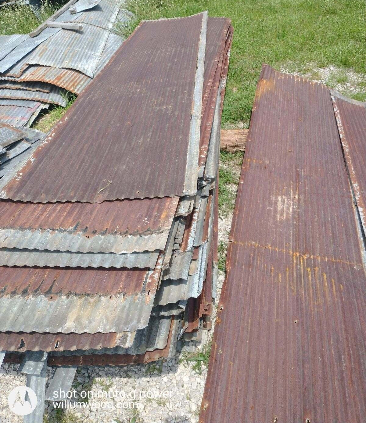 FULL SHEET RECLAIMED METAL BARN ROOFING TIN (T1) EcoSmart Food Waste