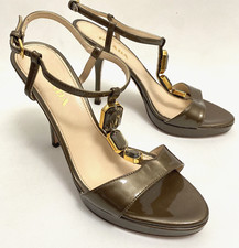 PRADA Jewel Embellished Heels Heeled Sandals 6.5 / 36.5 Ankle Strap Stilettos