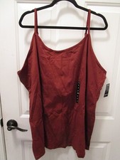 TORRID MADDER BROWN SCOOP NECK FOXY CAMI TOP SIZE 6 6X/ 30 NEW