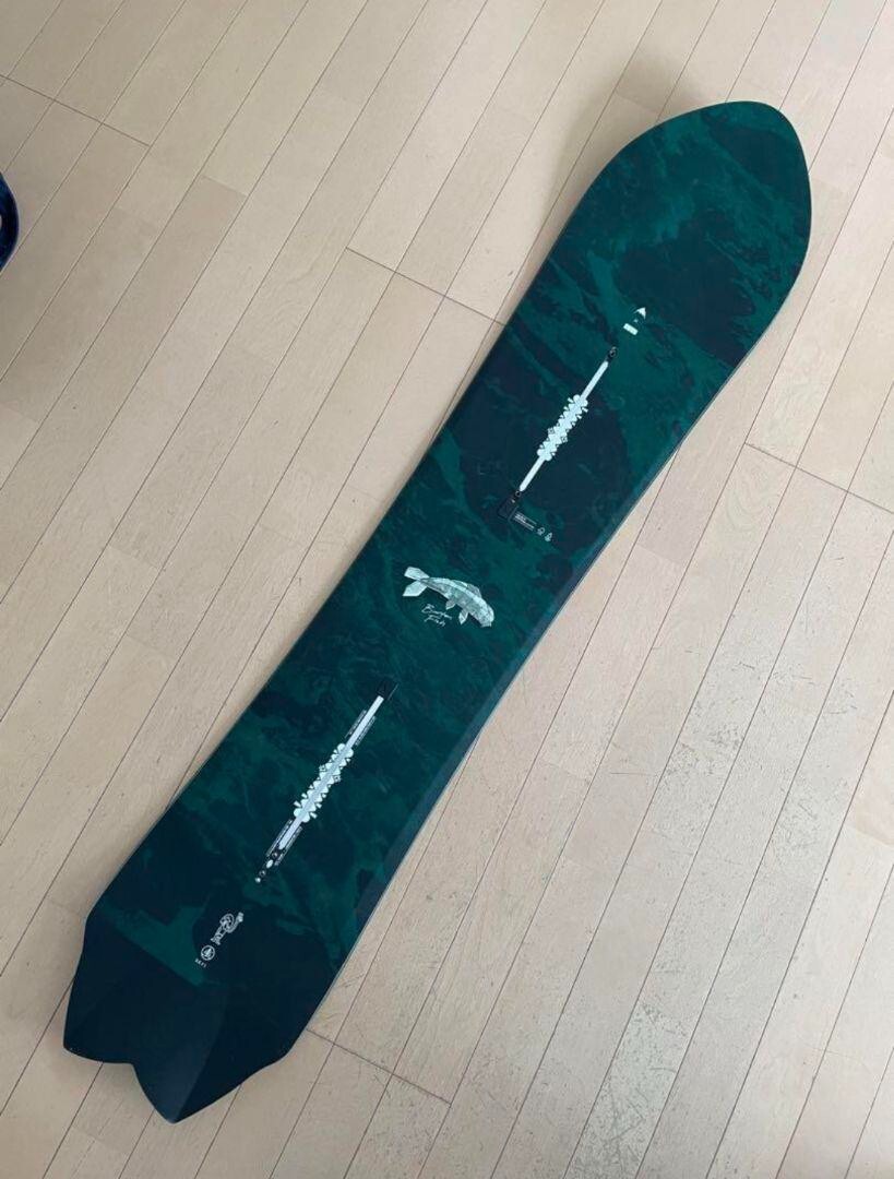 スノーボード Burton Fish 3D Directional Flat 156 Men's Burton Fish 3D Directional Flat Top Snowboard - 2nd Quality