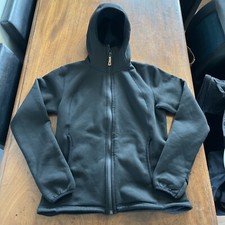 Fjallraven Hoodie Womens Small Abisko Fleece Hoodie Full Zip Jacket Black