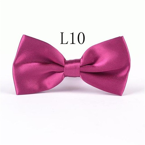 Bow Tie Neck Men Satin Fancy Dress Wedding Plain Adjustable Pre-Tied Dickie Clip - Picture 40 of 52