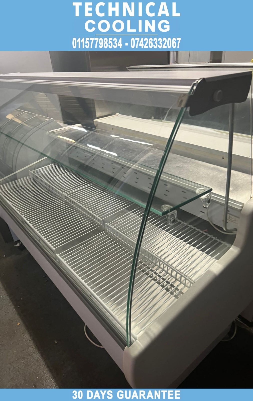 Trimco TAVIRA 150 Slimline Serve Over Counter with Curved Glass Display