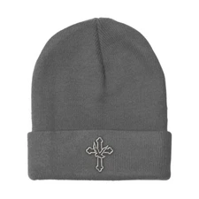 Beanies for Men Cross with Dove Christ Embroidery Winter Hats Women Skull Cap