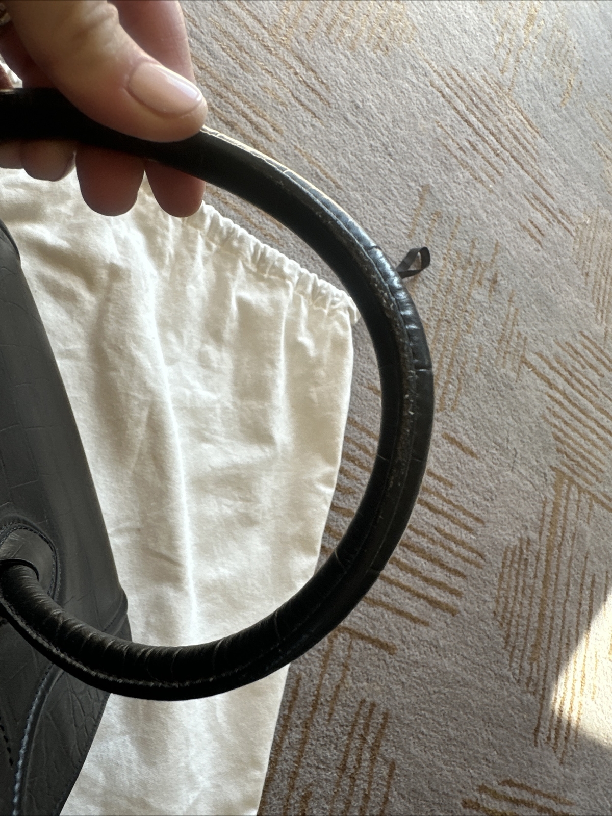 Authentic Medium Celine Phantom Croc Embossed Tot… - image 6