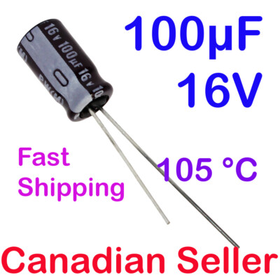 Lot of 3/5/10pcs 100uF 16V 6.3x11mm 105°C Nichicon PW For TV AUDIO STEREO