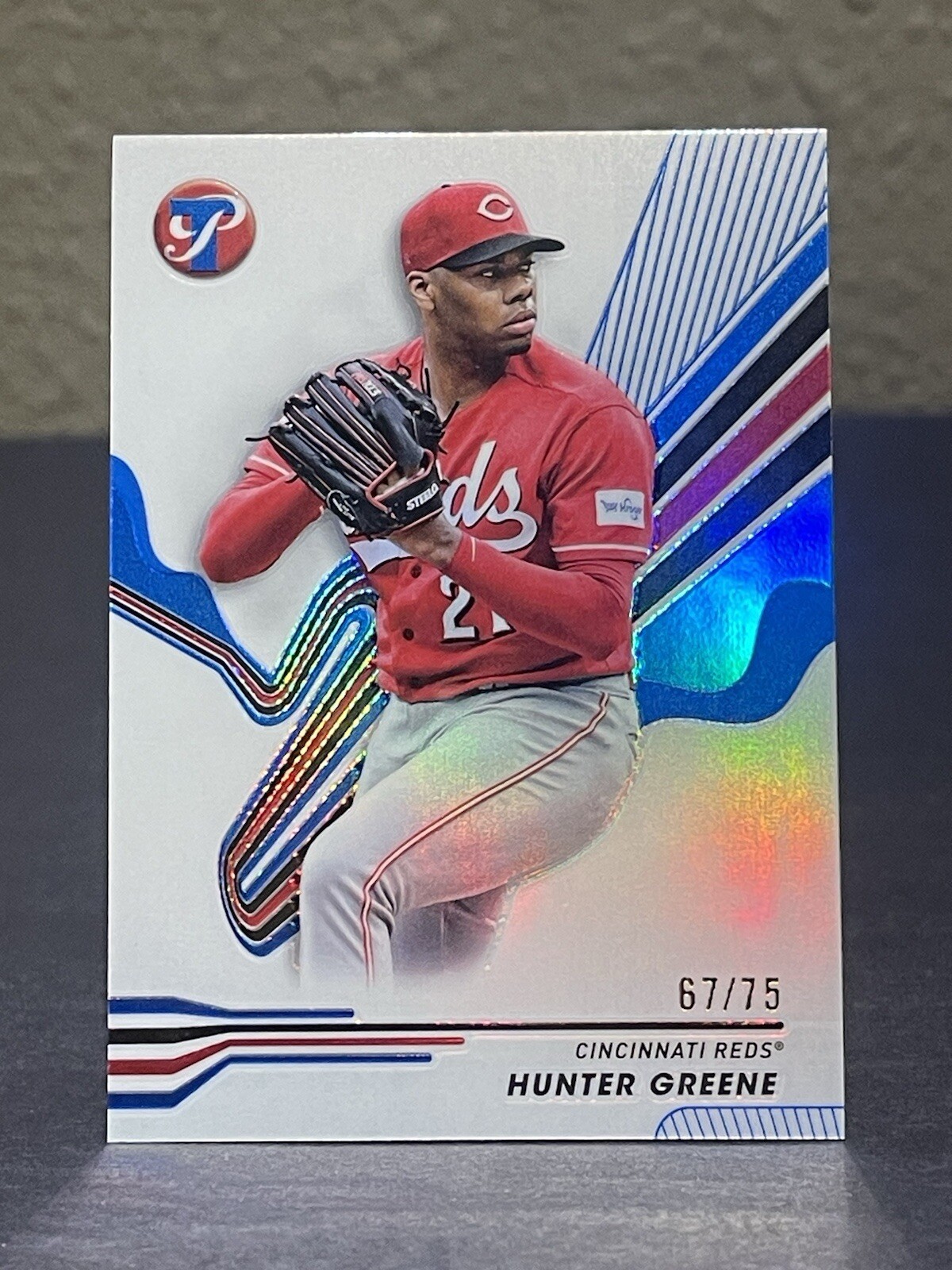 2024 Topps Pristine Hunter Greene Blue Refractor 67/75