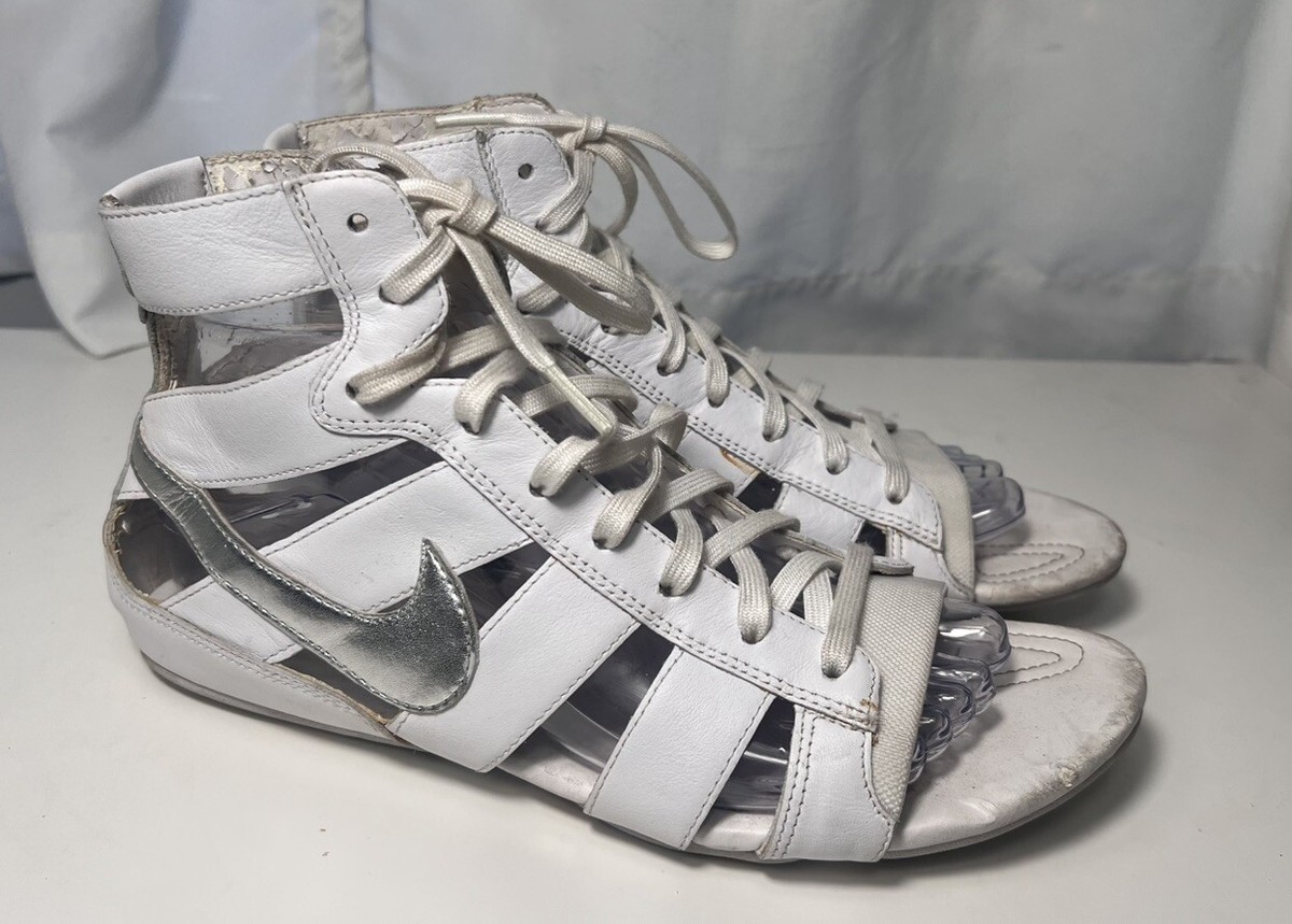 nike huarache purple and white