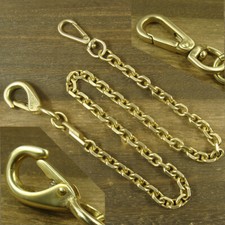 Handmade 26 inch Solid Brass Bag Wallet Chain Fob Pants Chain Key Chains H892