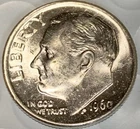 1960 P Silver Roosevelt Dime Choice BU from Bank Roll