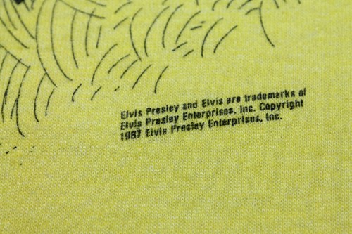 XS * thin vtg 80s 1987 ELVIS PRESLEY Unforgettable SCREEN STARS t shirt * 63.124 - Picture 3 of 6