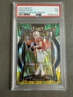 DRAKE MAYE🔥2024 Select #27 Green & Yellow Shock Prizm (RC) PSA 7🔥Patriots