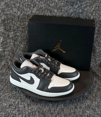 Nike Air Jordan 1 Low Sneakers Men's 10 Iron Grey / Summit White 553558-044