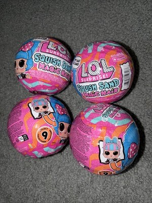(4) New LOL. Surprise! Squish Sand Magic Hair Squish Sand Dolls, Limited Fashion