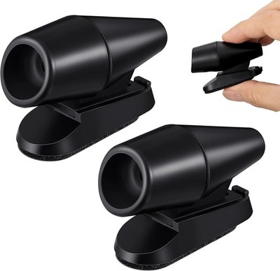 2 Pieces Deer Whistles for Vehicles Avoid Color: BlackItem Package Quantity: 2