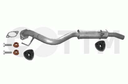 Silencieux arriere Opel Frontera B 2.2 D en acier renforce