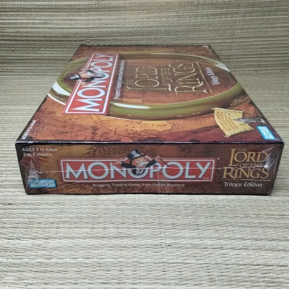 Monopoly El Señor de los Anillos Edición Trilogía Juego de Mesa 2003 Hasbro Precintado Nuevo Foto 3 de 4