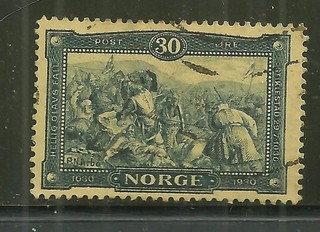 NORWAY 153 USED DEATH OF OLAF IN BATTLE OF STIKLESTAD SCV 5.00