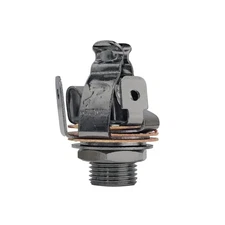 Pure Tone Multi-Contact 1/4 inch Stereo Output Jack | Black Nickel | Dual Ten...