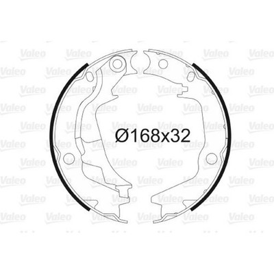Valeo 564138 Bremsbackensatz Feststellbremse für HYUNDAI KIA MAGENTIS SOUL i20