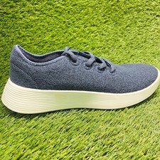 Allbirds Wool Runner 2 Womens Size 10 Blue White Athletic Running Shoes Sneakers