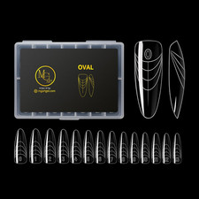 Dual Forms – OVAL Shape, Reusable Nail Extension Forms for Builder/Hard Gel & Po