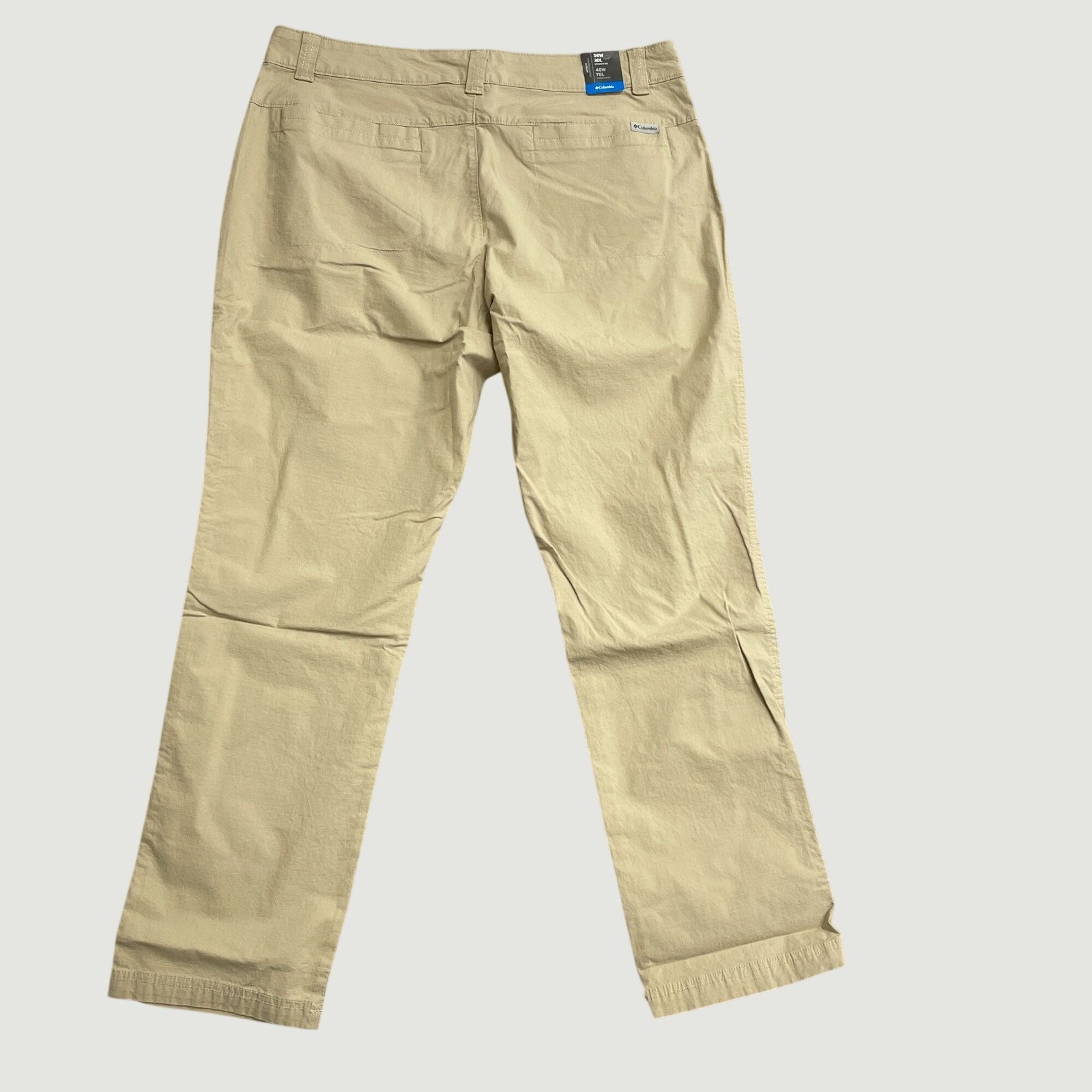 Columbia Men's Active Fit Straight Tech Pants 36x30 Ancient Fossil Beige M0318 thumbnail 2