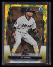 Luis Arraez 2023 Bowman Chrome Sapphire Edition #87 Yellow #/50
