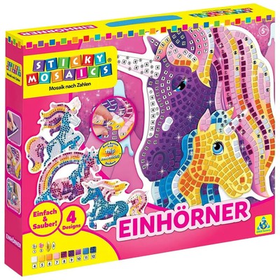 Sticky Mosaics Einhörner