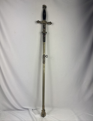 1890's Chicago Masonic Sir Knight Templar Ceremonial Sword E.A. Armstrong