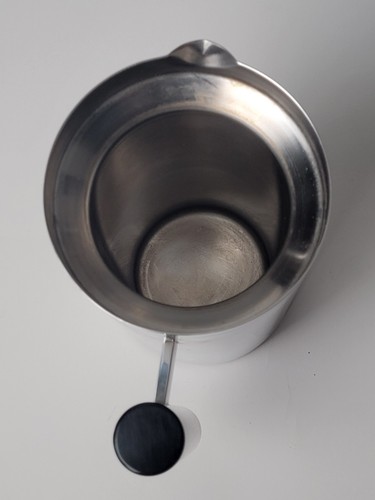 L3 Vintage "Smith Metal Arts" Buffalo NY Edelstahl Karaffe KRUG MOD MCM 9,75" SELTEN - Bild 5 von 7