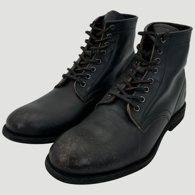 Frye Tyler Flex Men's Size 10 Black Leather Lace Up Boots