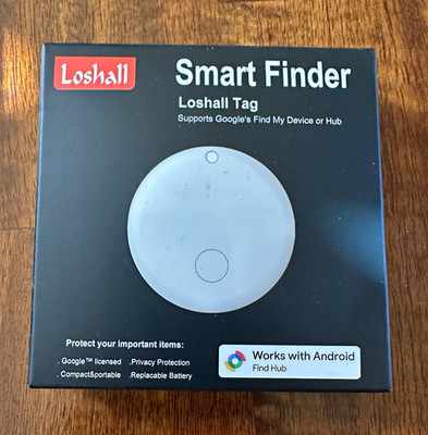 Loshall Smart Finder Tag Tracker for Android Find Hub Bluetooth White UNOPENED