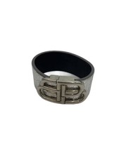 BALENCIAGA BB Logo Bracelet Leather SLV Women's