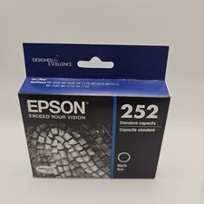 Epson 252 Genuine Standard Capacity Black Ink Cartridge Exp 08/2025