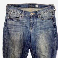 Abercrombie  Fitch Jeans Youth Girls 15/16 Blue Slim Y2K Taper Fit