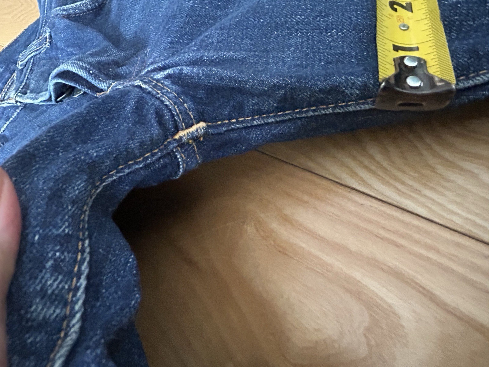 Vintage 60s 70s Big E Levi's 501 Jeans Red Line Selvedge 30x34 (28x30) thumbnail 11