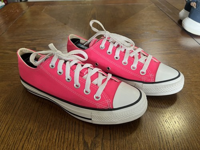 #ad Converse Chuck Taylor Low All Star Hot Bright Pink Women#x27;s Size 7 men’s sz 5 $27.00