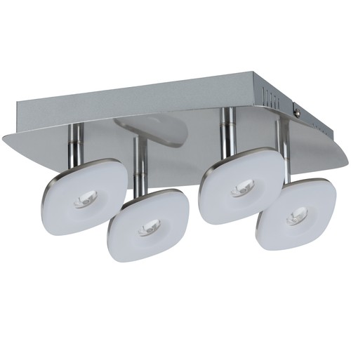 Paulmann LED Plafoniera Squarelense Nickel 4X 3,2W 1284LM Warmwhite Orientabile - Foto 2 di 2