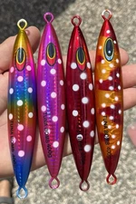 Lot  400g BLUEFIN TUNA  KNIFE JIGS - Eddie Bomb  Glow Heavy But Not Tungsten