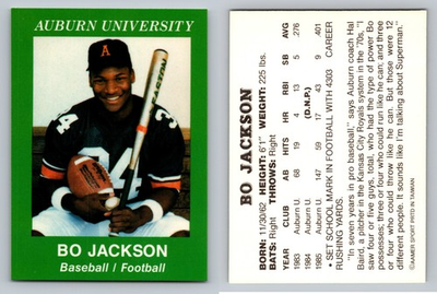 #ad Bo Jackson Oddball Card Royals Raiders $4.99