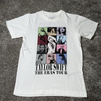 Taylor Swift 'Eras Tour' Official Merch T-Shirt-white-Youth Small - New