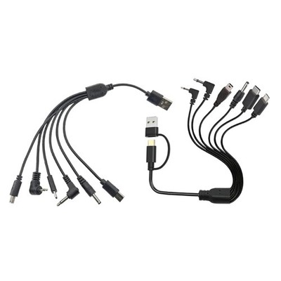 6 In 1 Small Charges Cable Multiple Port Charging Cord for Smartphone Tablets