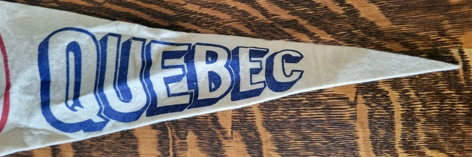 Rare 1970s Quebec Nordiques 18" Felt Pennant, WHA - Image 4 of 4