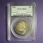 1958 Franklin Half Dollar 50C PCGS MS65 90% Silver Business Strike Phila