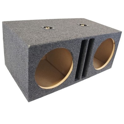 Car Audio Dual 12'' SPL Bass Subwoofer Labyrinth Vent Sub Box Stereo Enclosure