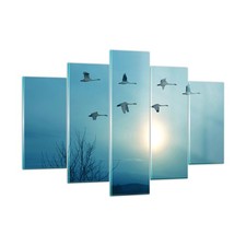 Impression sur Verre 150x100cm Tableaux Image Photo cigogne oiseau nature
