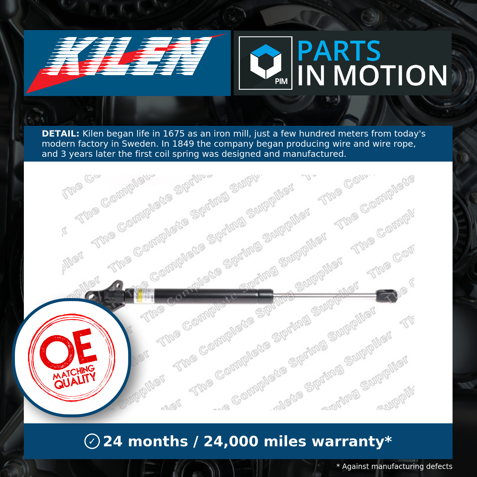 Boot Gas Strut Right 431027 Kilen Spring Lift Tailgate Rear 817801H520 Quality