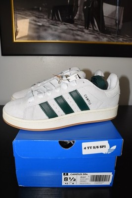 Size 8.5 - Mens - Adidas Campus Grey and Green - Brand new